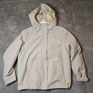 Swiss Alps Women's Beige Hooded Zip Jacket 2X Plus Size Lightweight